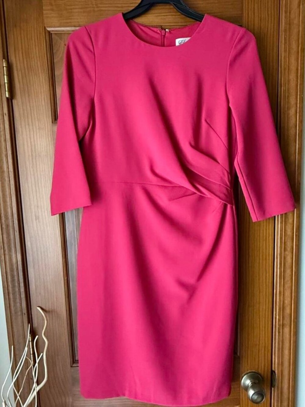 Pink Eliza J dress, 3/4 sleeves